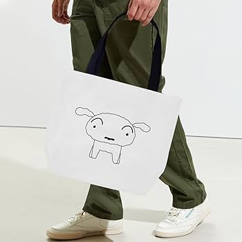 かべちょろ トートバッグ Amazon.co.jp: トートバッグ クレヨンしんちゃん シロ エコ